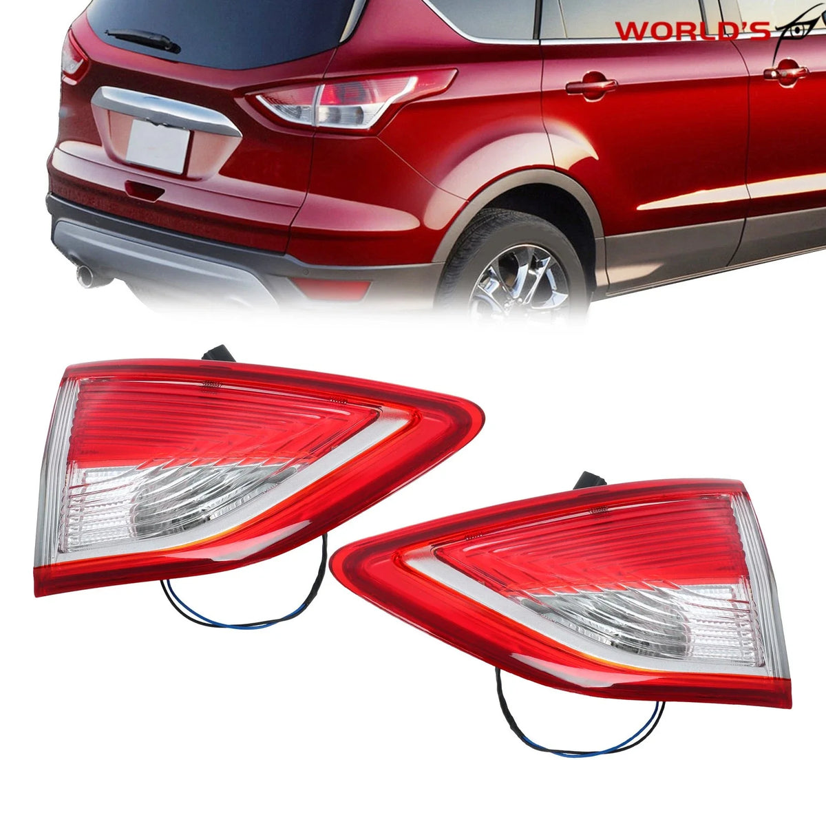 Tail Light for Ford Escape (2013–2016) Halogen Inner Driver & Passenger