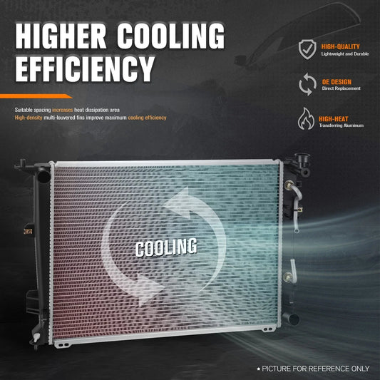 Cooling Radiator DPI-13282 for Hyundai Equus (2011–2016)