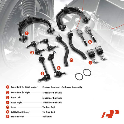 Front Control Arm & Ball Joint Assembly 12x for Honda Accord