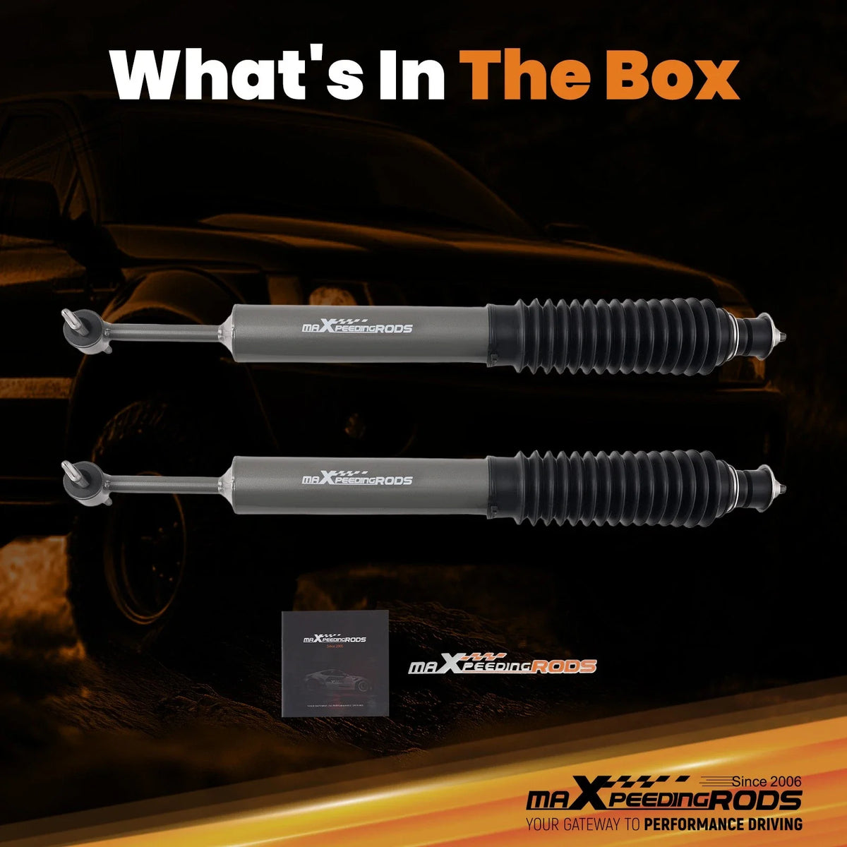 Front Lift Shocks for Ford Ranger Tremor 4WD/RWD (2004) 4.5-5.5" Suspension