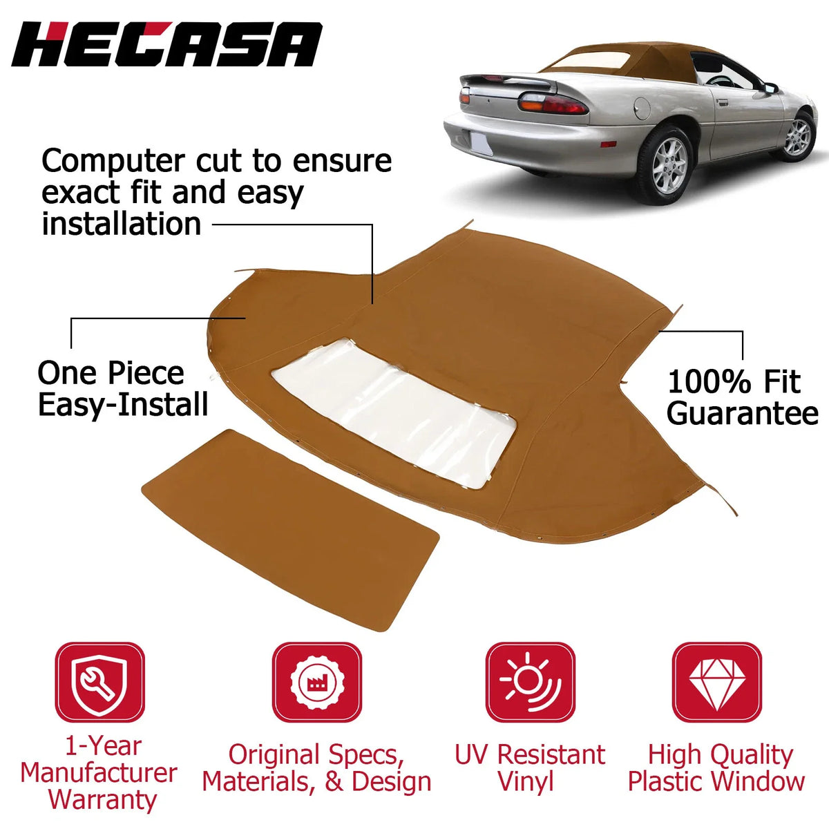 Soft Top Set for Pontiac Firebird (1994-2002) & Chevrolet Camaro