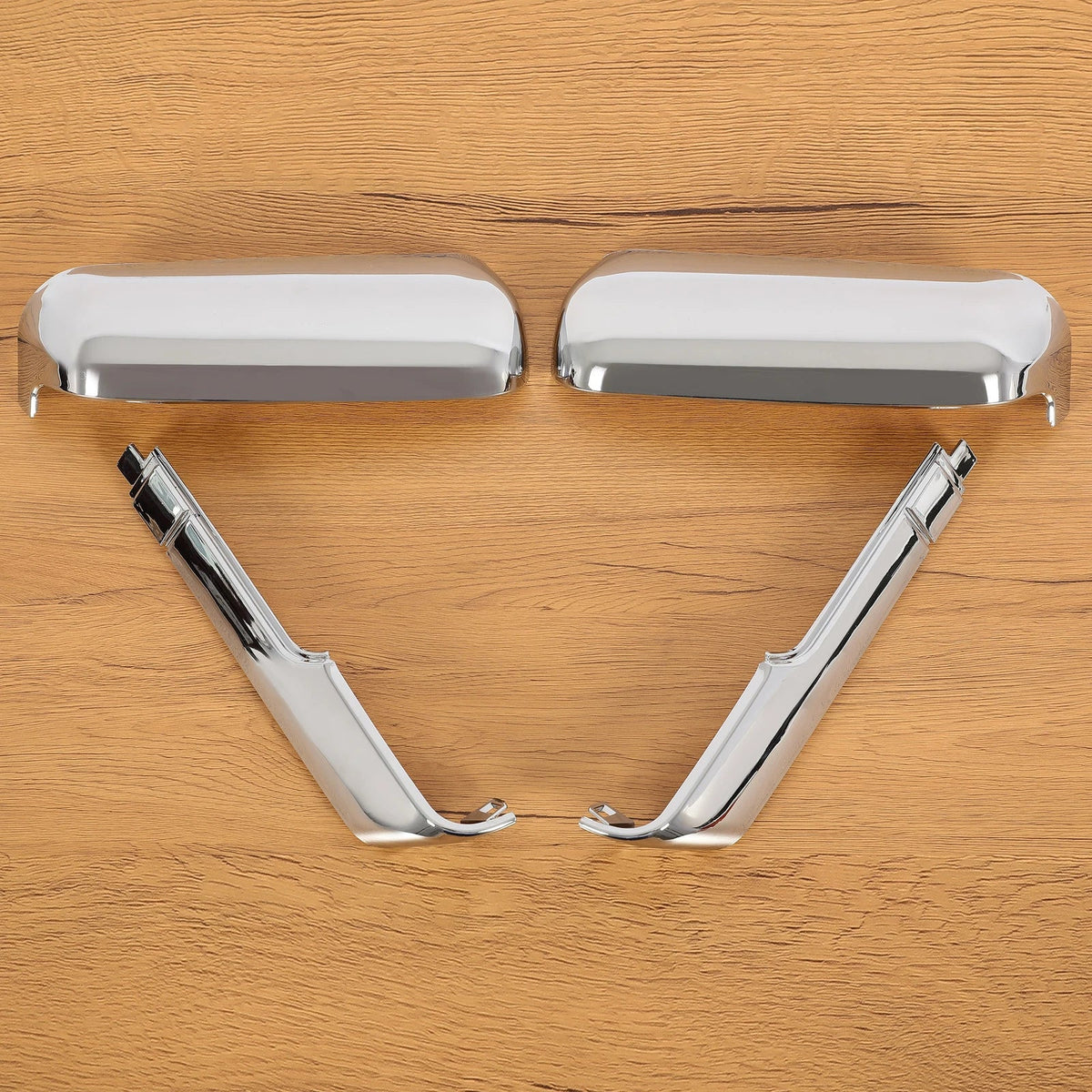 Chrome Side & Top Mirror Covers for Chevy Silverado 2500 3500 2020-2024