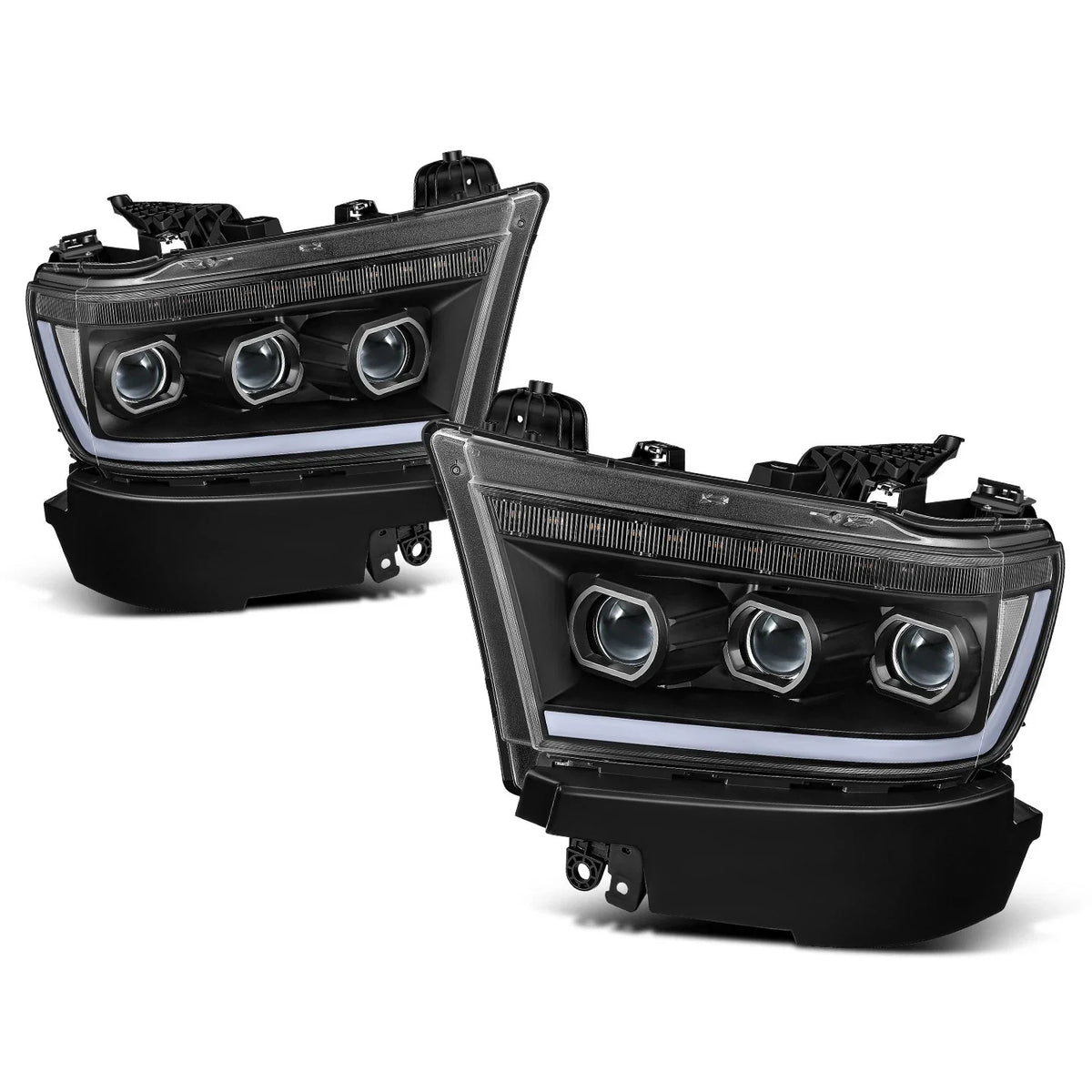 LED DRL Sequential Projector Headlights for Ram 1500 (2019–2024)