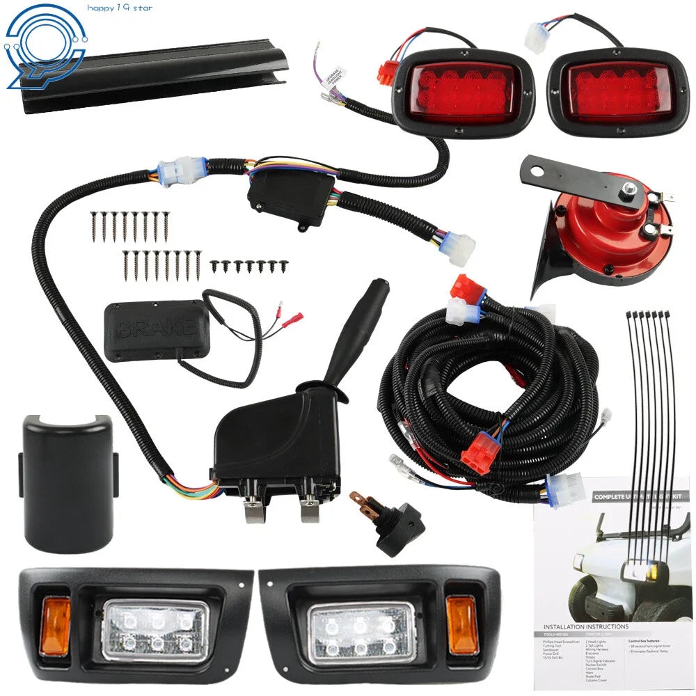 LED Headlight and Tail Light Kit for Club Car DS (1993–Present)
