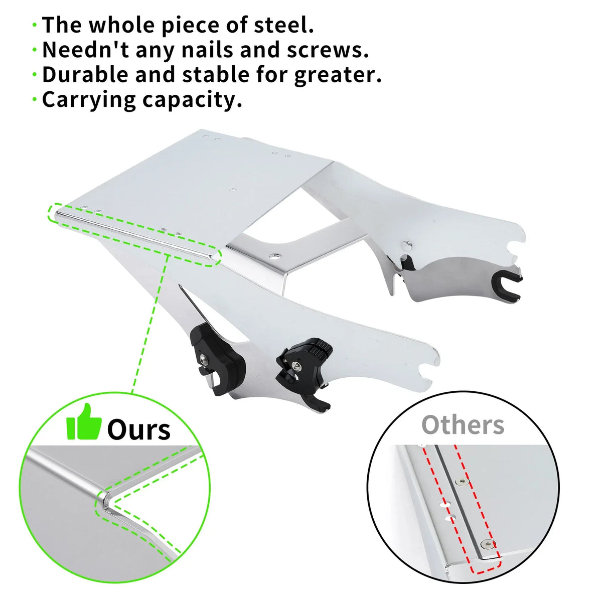 Trunk Mount Rack with Docking Kit for Harley (1997-2008) Touring
