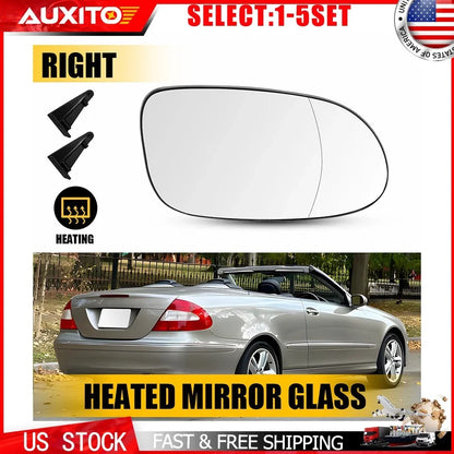 Heated Mirror Glass for CLK320 Passenger Side 2003-2005 OE MB1325109