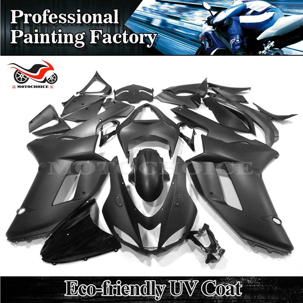 Fairing Kit for Kawasaki Ninja ZX6R (2007–2008) Matte Black ABS