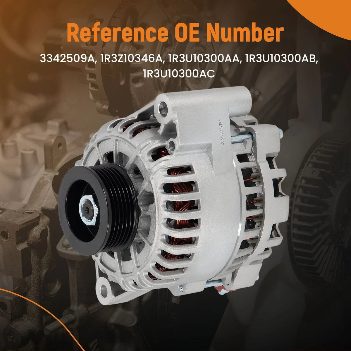 100A 12V Alternator for Ford Mustang V6 (2001–2004) 3342509A