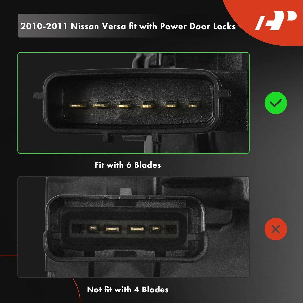 Front Left Door Lock Actuator for Nissan Versa 2010 to 2012