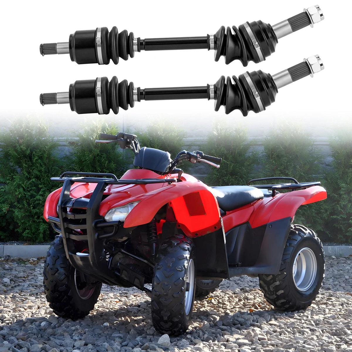 Set of 2 CV Axles for Honda FourTrax (44220-HR3-W51, 44220-HR3-A21)