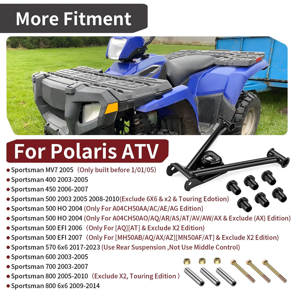 Rear A-Arm Upper for Sportsman 450 500 800 Polaris (2003-2014) 1014321-067