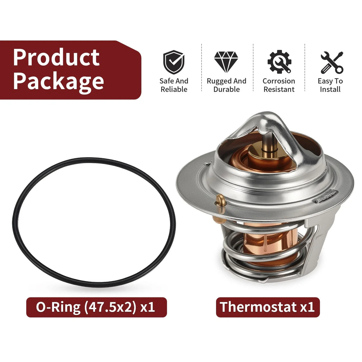 Thermostat & O-Ring for Honda RC30 VFR750R (1990) CBR900RR (1993–1997) 19300-ML7-003