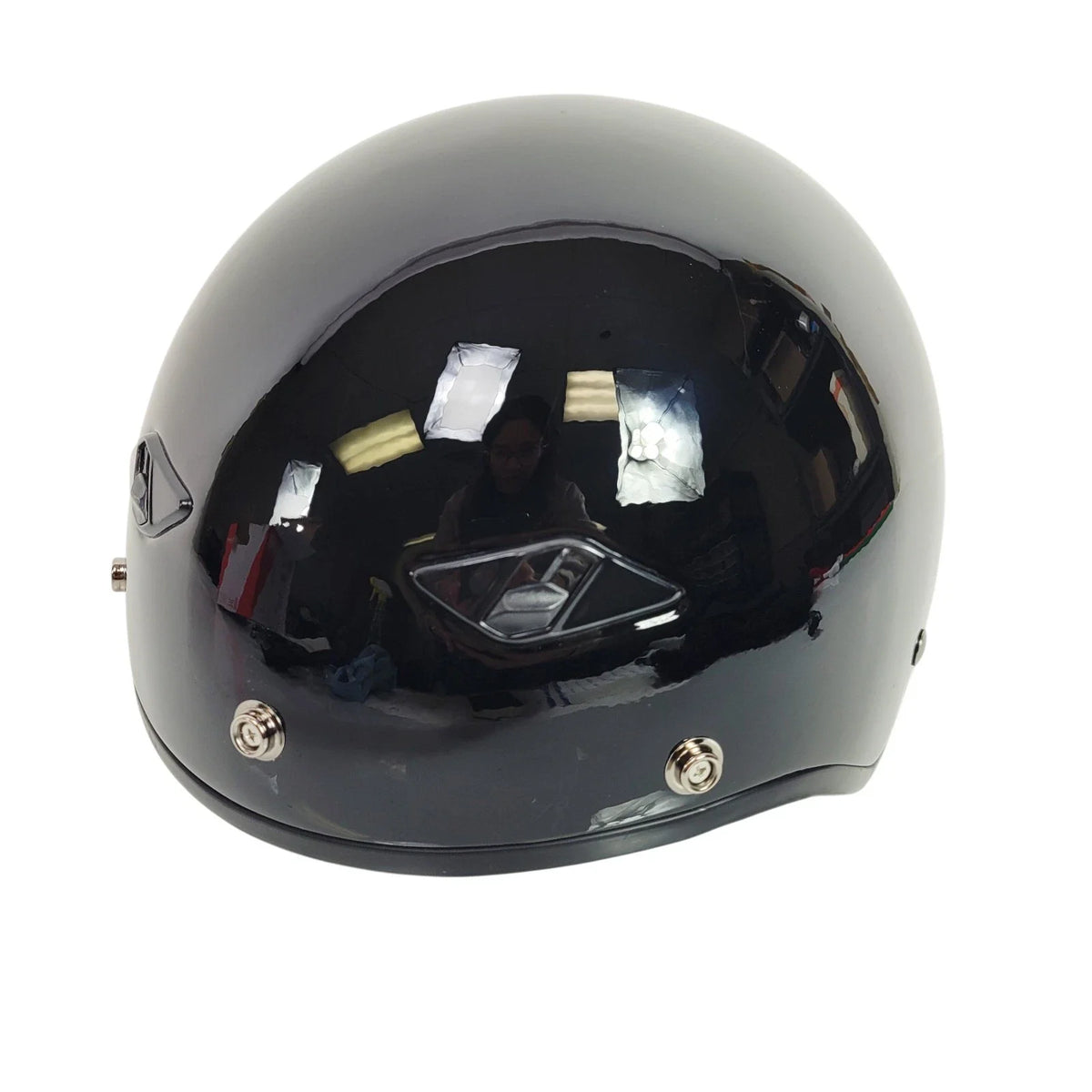 Half Helmet Bagger for LS2 HH568, XL Size, Gloss Black with Visor