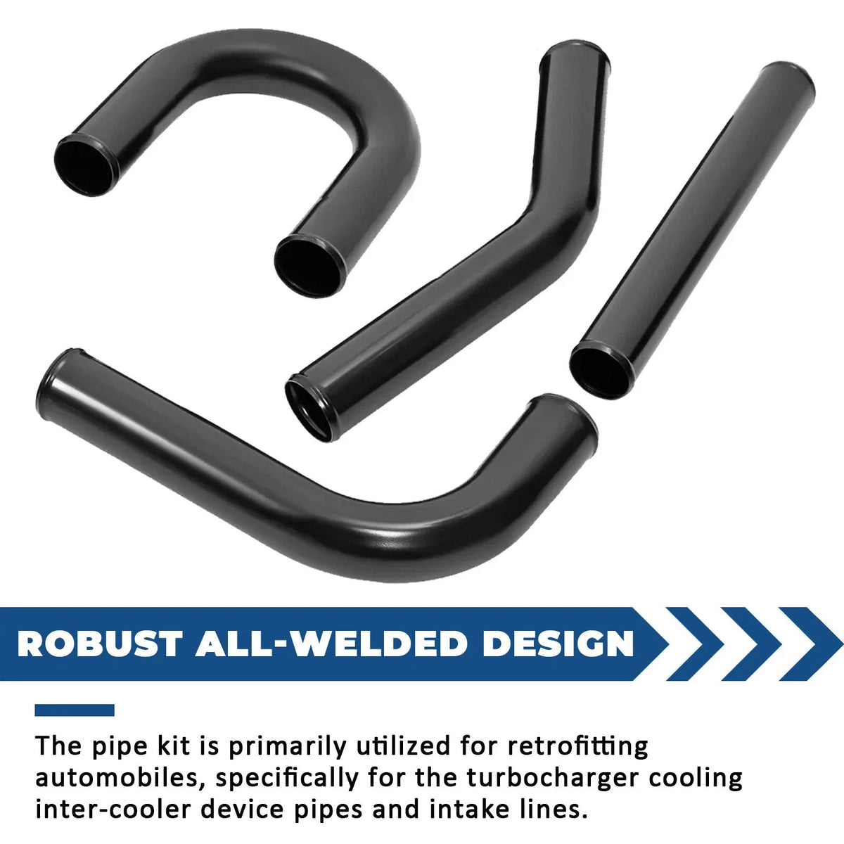 Turbo Intercooler Pipe Kit 2.5" for Universal Fitment (63mm)