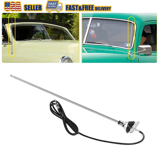 3-Section Retractable Flexible Antenna for Truck AM/FM Radio (NOS)