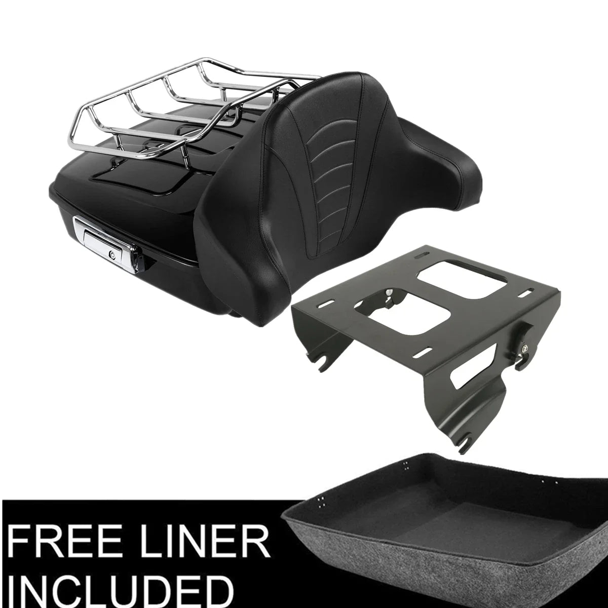 Chopped Trunk Pad Rack for Road Glide King Harley (2014–Present)