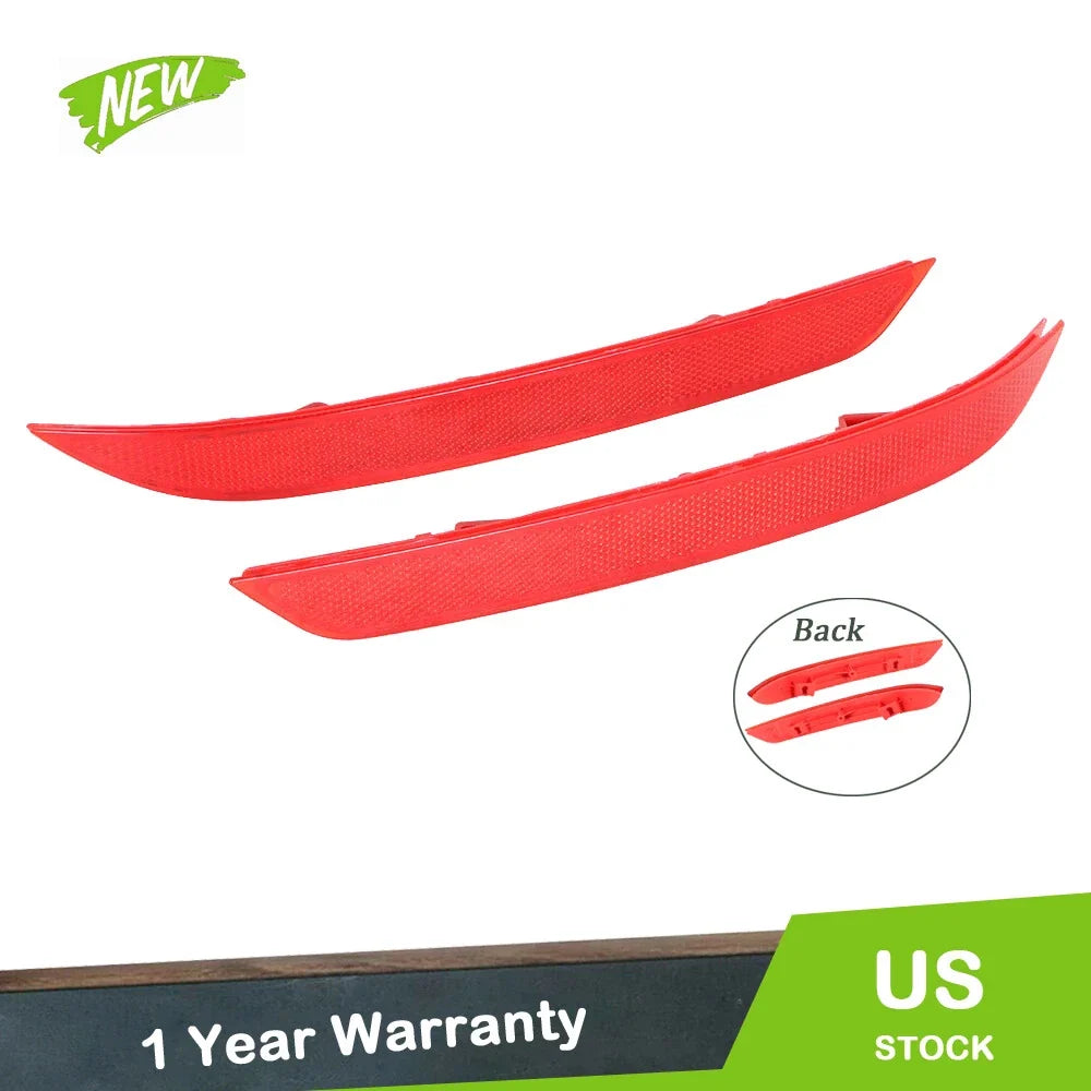 Rear Bumper Reflectors for Honda Accord (2016–2017) 2X Red