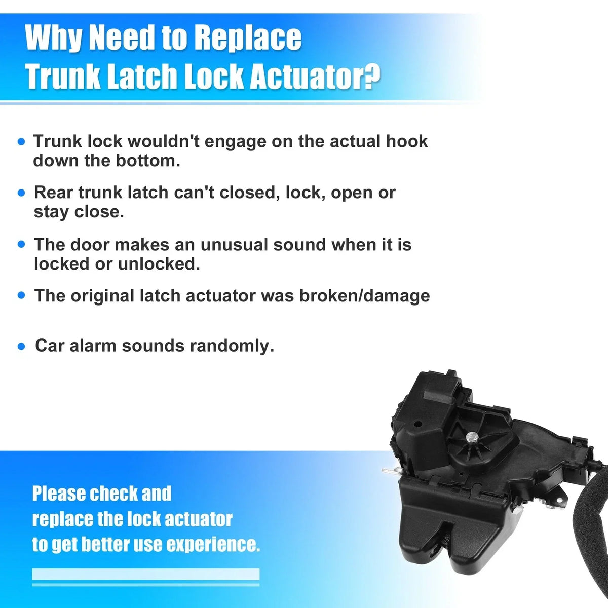 Rear Tailgate Lock Actuator for Mercedes-Benz C63 AMG (2008-2015)