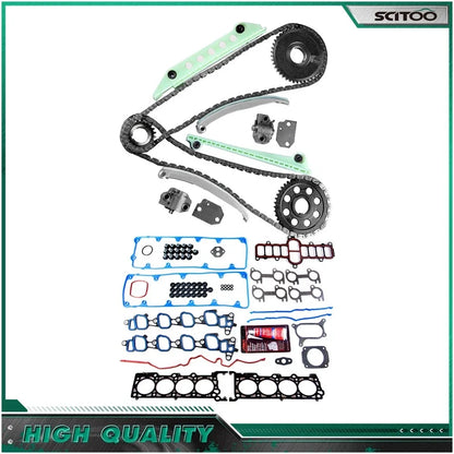 Timing Chain Kit with Head Gasket Set for 4.6L V8 Ford Mustang 2000