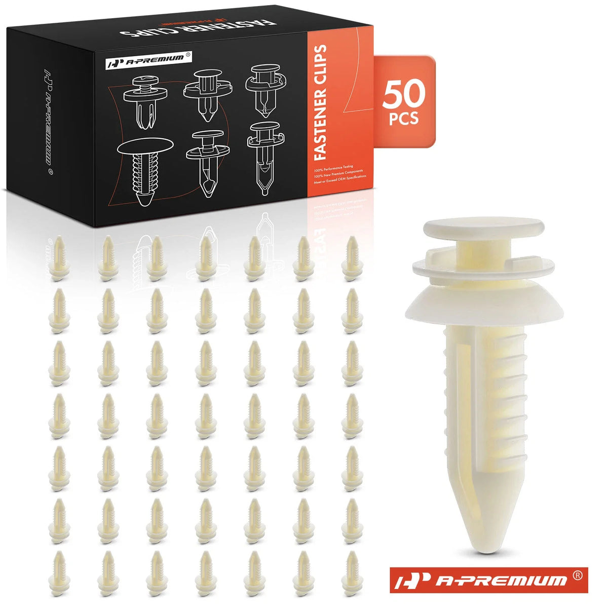 50Pcs Nylon Door Trim Panel Retainer Clips for Chevy