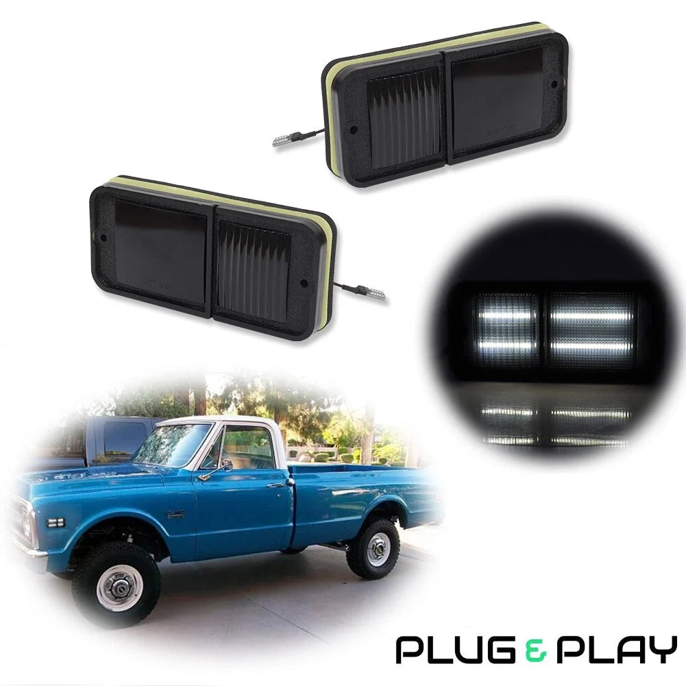 LED Side Marker Lights for Chevy GMC Truck (1968–1972)