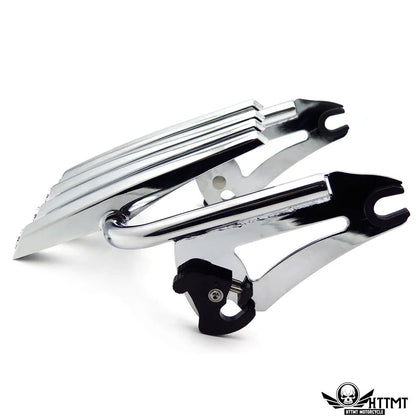 Detachable Chrome Skull Luggage Rack for Harley Touring 2009-2013