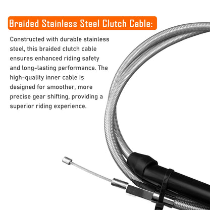 16" Brake Line Kit Chrome Finish for Harley Softail 2016-2017 No ABS