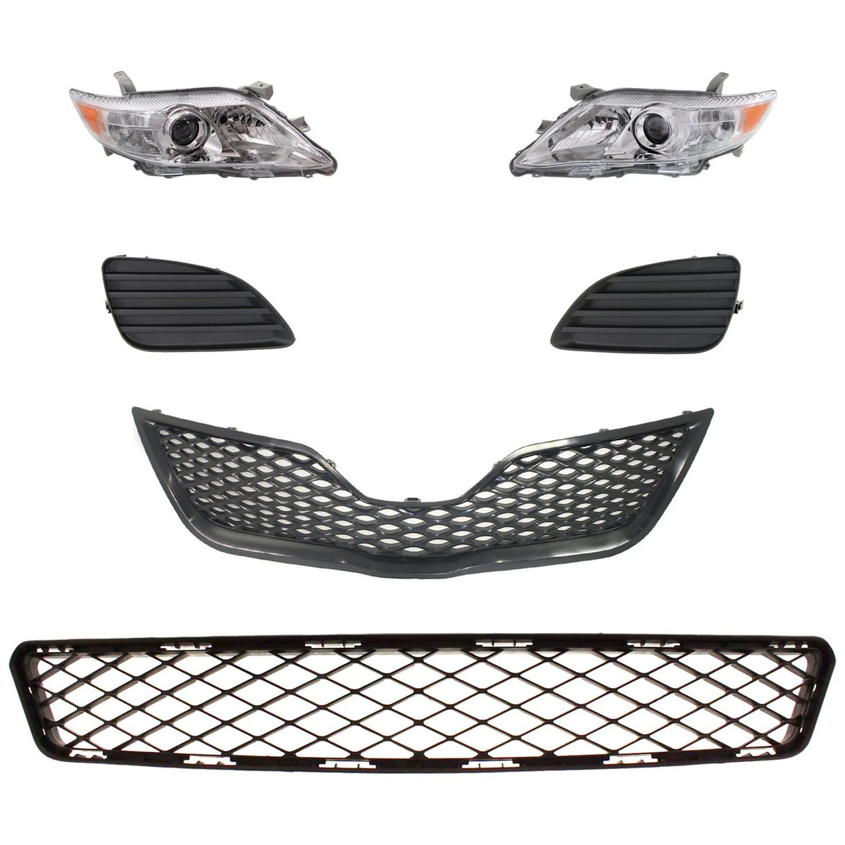 Headlight Set for Toyota Camry (2010–2011) - Driver & Passenger Side