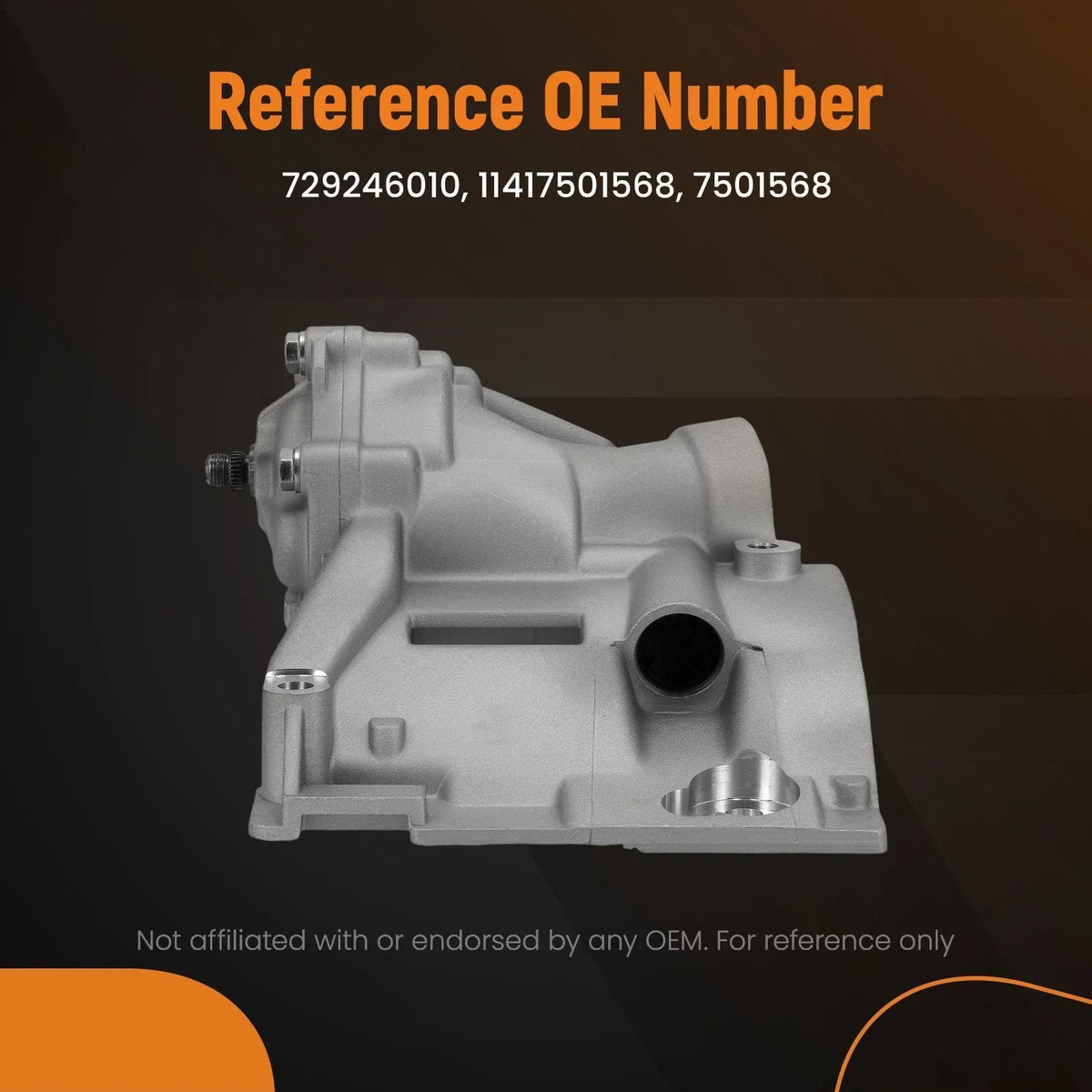 Aluminum Oil Pump for E39/E60 BMW 525i/530i (2000–2005) 11417501568