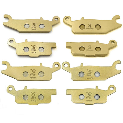 Brake Pads FA443F FA444F FA445R FA446 - Set of 4 for Yamaha YFM700 Grizzly 2007