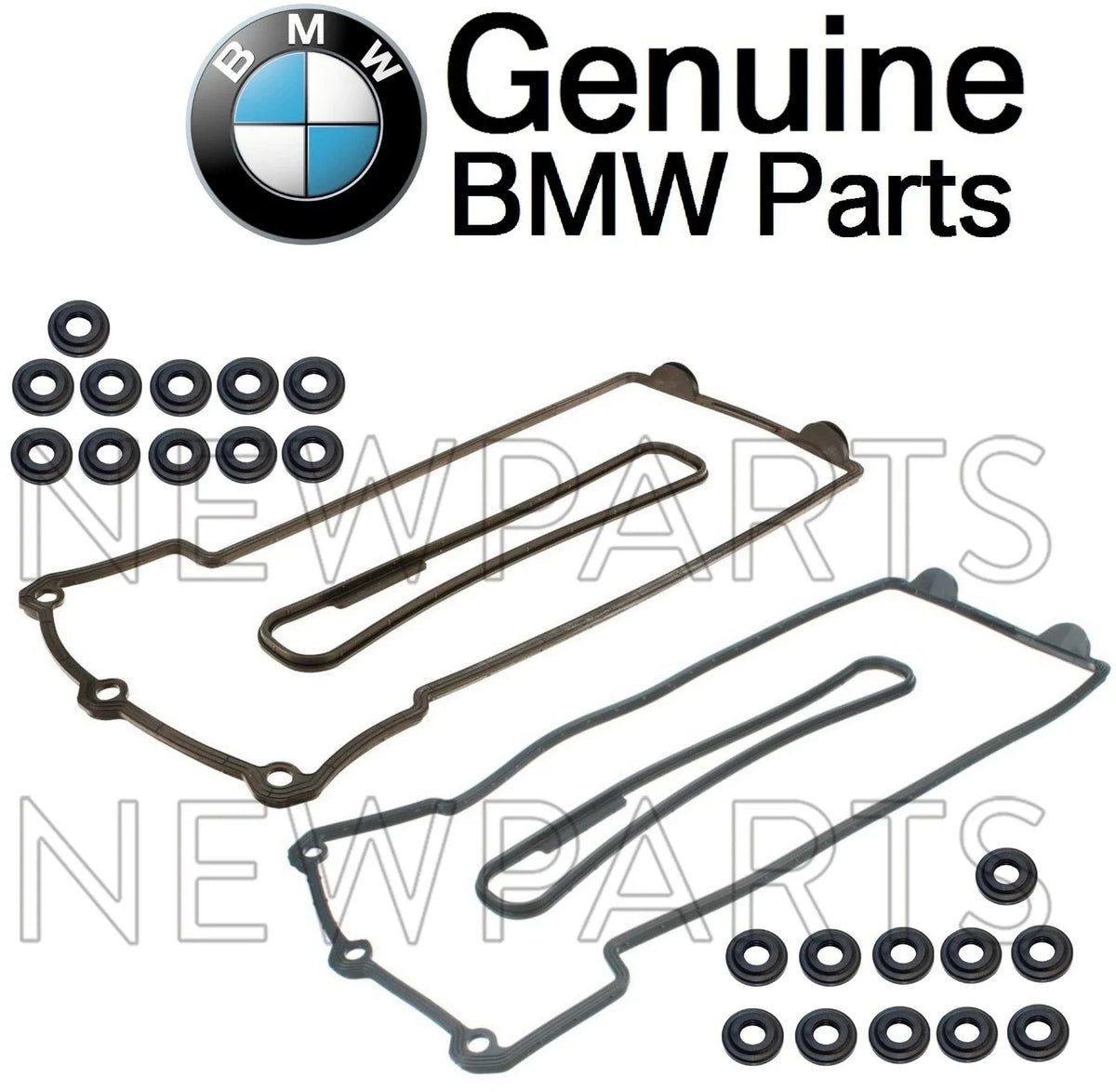 Valve Cover Gaskets Set of 2 & 22 Seals for BMW E31 E38 E39 1990-2003