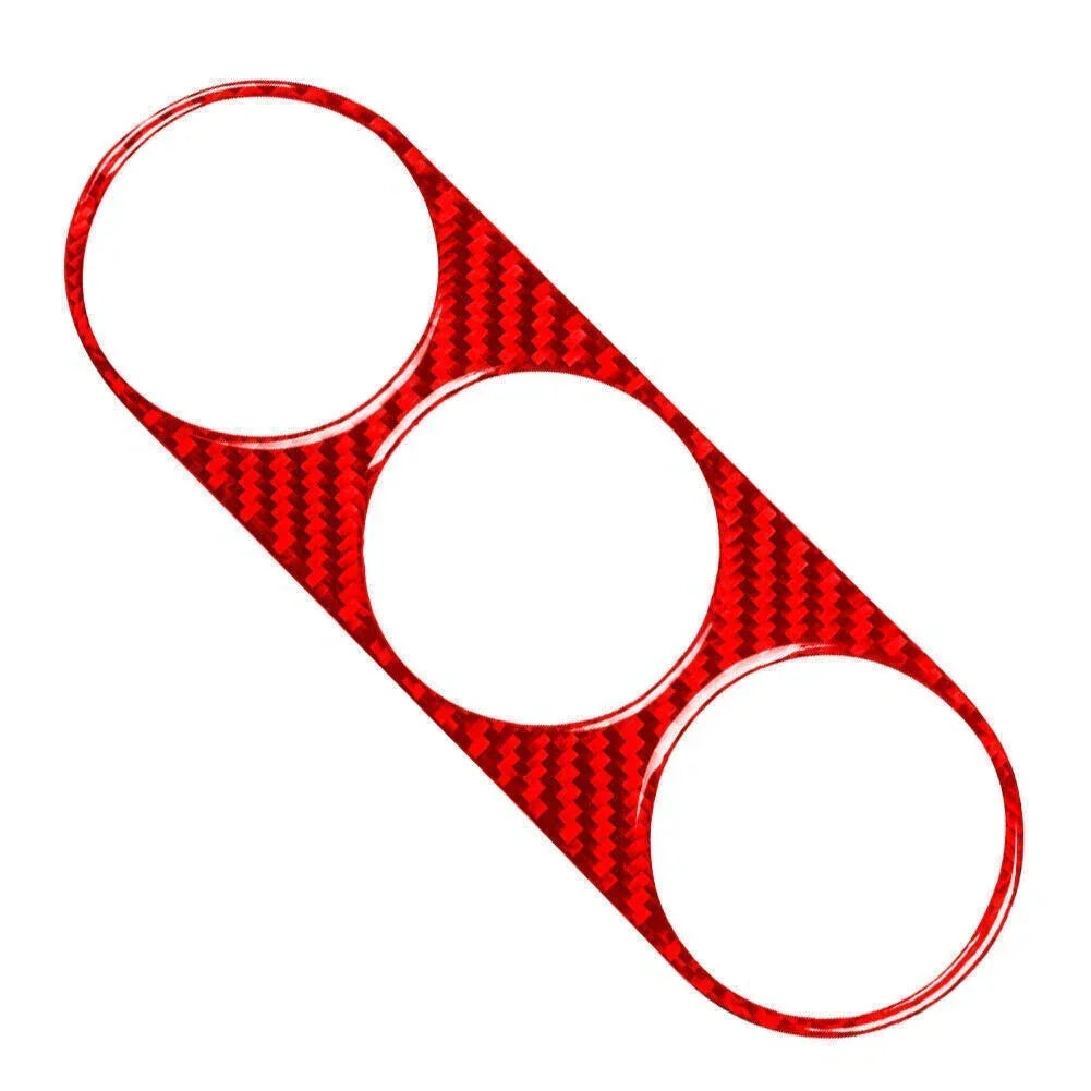 Carbon Fiber Red Air Conditioning Switch Panel Cover for Dodge Challenger 08-14