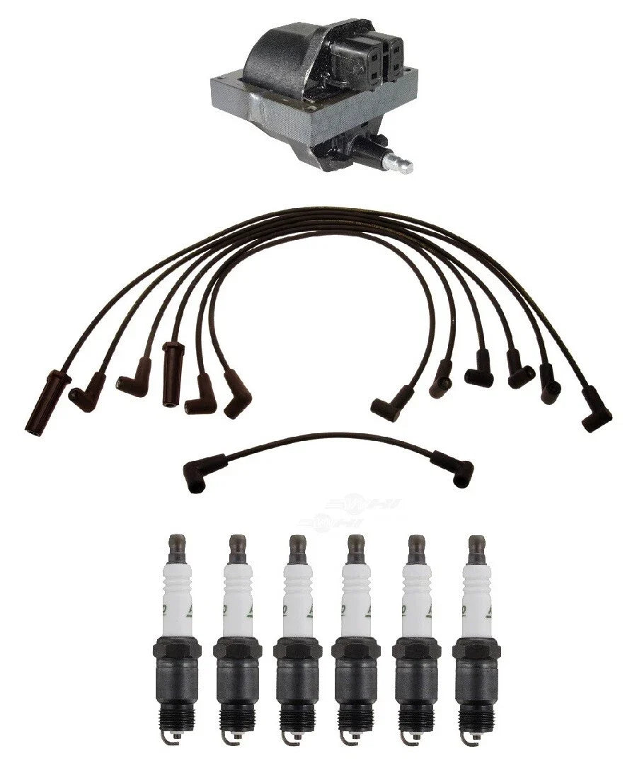 Ignition Wires & Spark Plugs Kit for Chevy GMC K1500 K2500 (1996–2002)