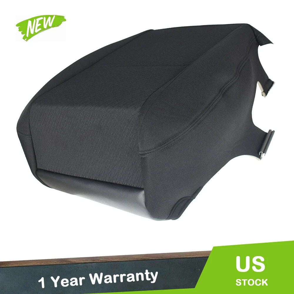 Driver Bottom Seat Cover for Chevy Silverado 1500 2500 3500 (2007–2014) Black Cloth