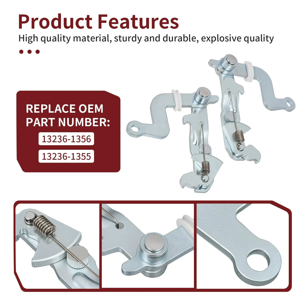 Left and Right Brake Lever Bracket for Kawasaki Mule 3020 2001-2003