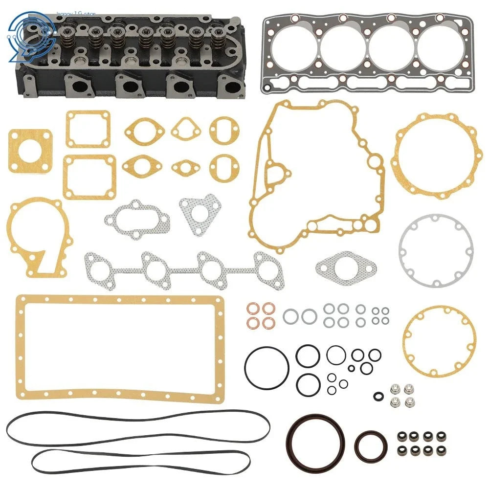 Cylinder Head and Gasket Kit for Kubota V1505, V1505D, V1505T Engines