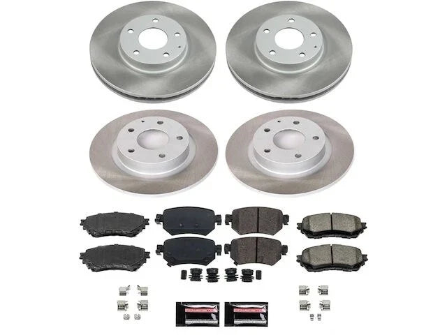 Front and Rear Brake Pad and Rotor Kit for Mazda 6 (2016–2018) WQ163BJ