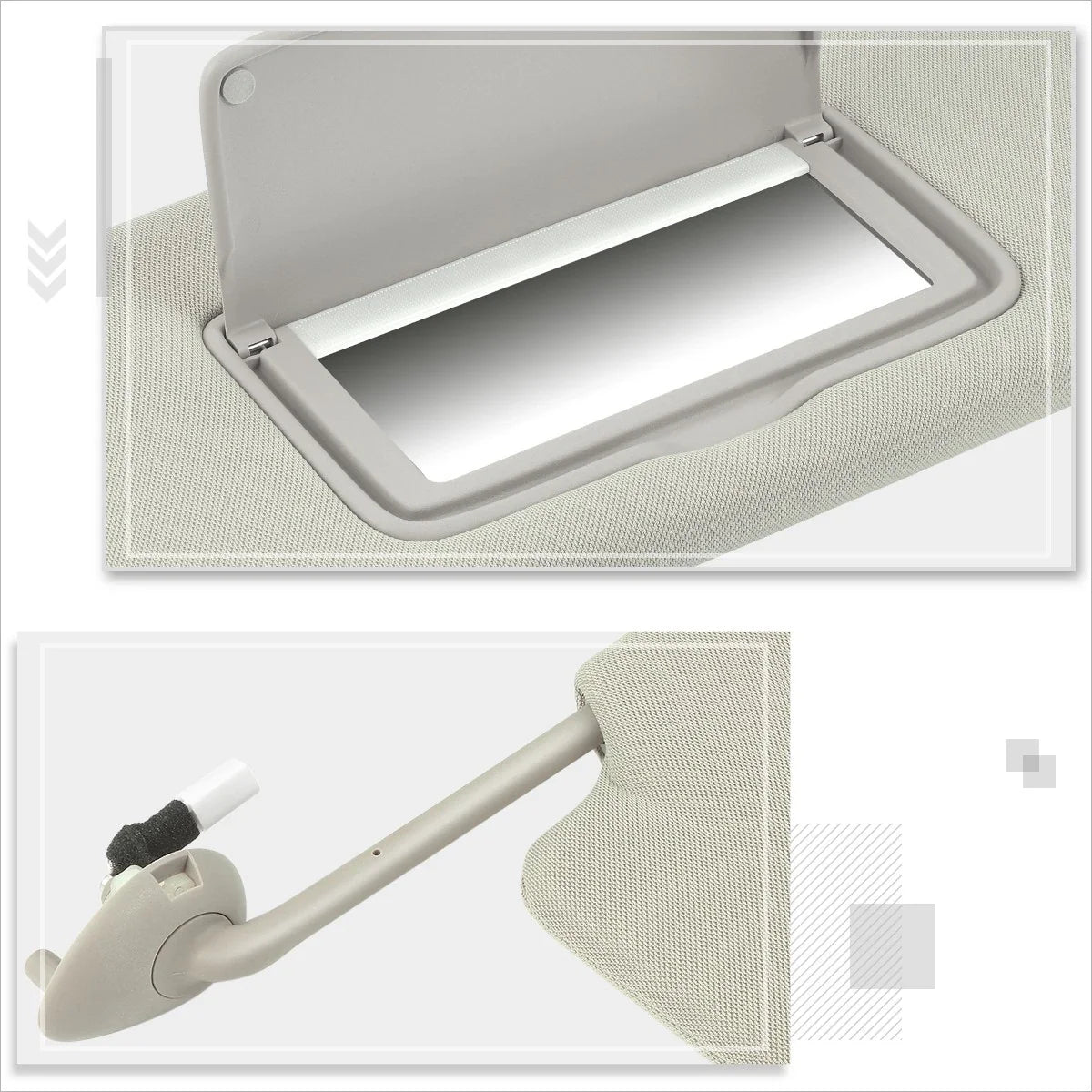 OE Style Sun Visor w/Vanity Light (2008-2011) for Honda Accord