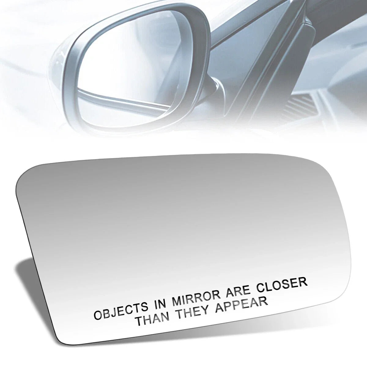 Side View Door Mirror Glass for Mazda 323 (1990–1994) Right Convex Lens