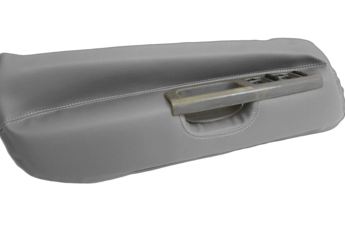 Front Door Panel Insert for Jetta (1999–2004) Dark Gray Leather Synthetic