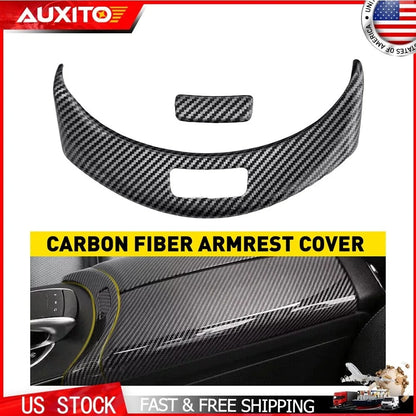 Carbon Fiber Center Console Armrest Cover for Benz GLC Class X253 2015-2020