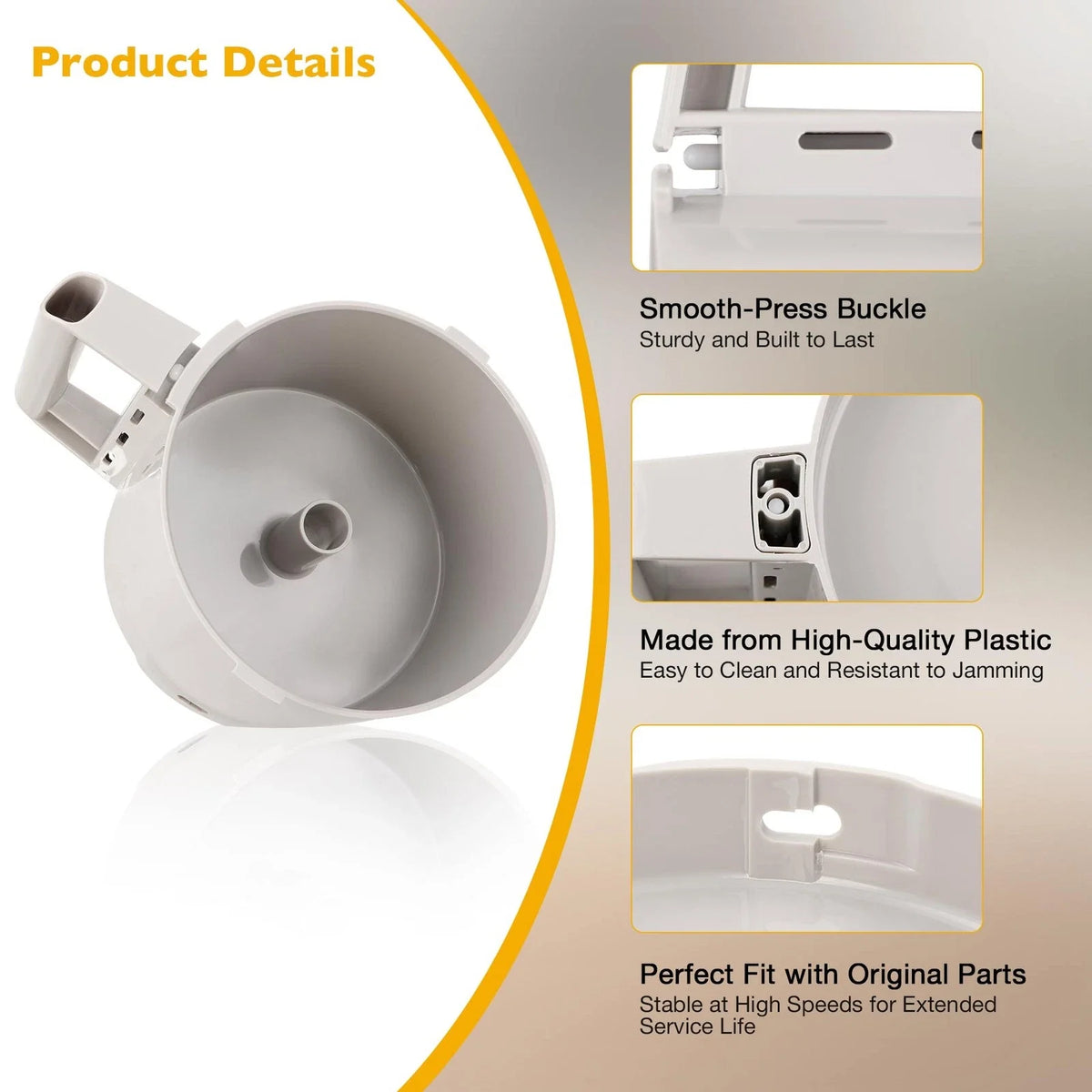 Replacement Cutter Bowl for Food Processor Robot Coupe R2 R2B (112204S)