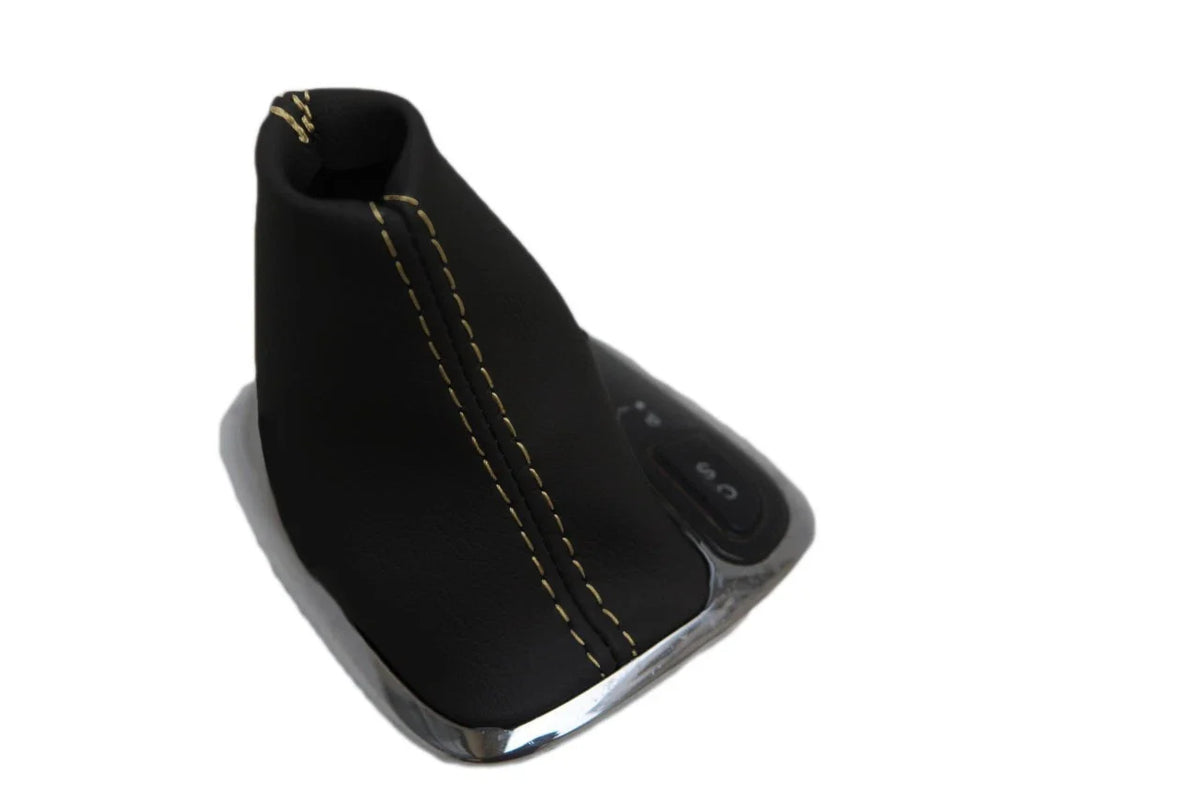 Leather Synthetic Automatic Boot for Mercedes Benz Class C (2001–2009) Beige Stitch