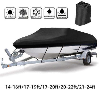 Trailerable Waterproof Cover for V-Hull Runabout Boats