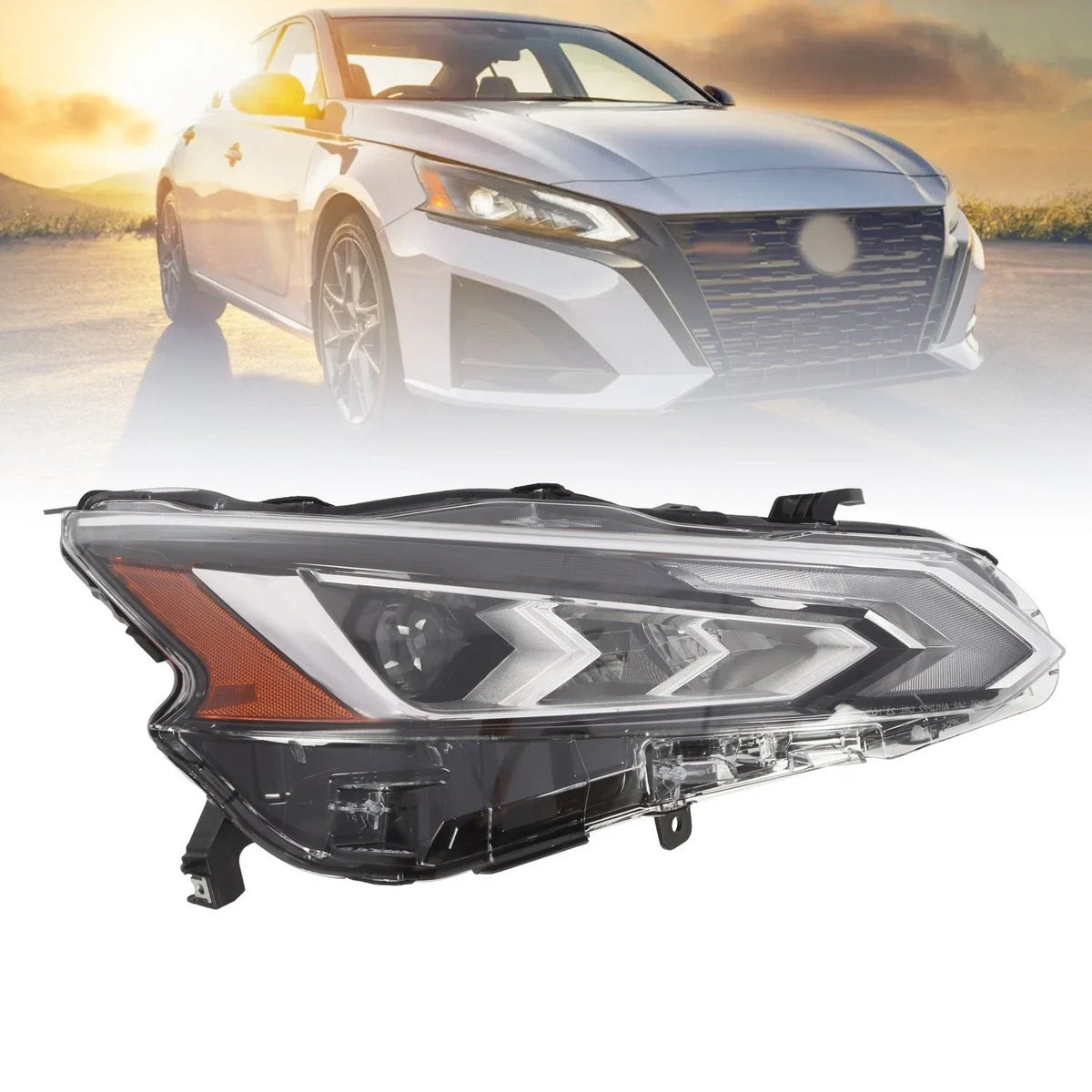 LED Projector Headlight Chrome for Nissan Altima (2019–2022)