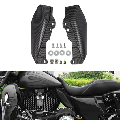 Carbon Fiber Matte Black Mid-Frame Air Deflector for Harley Touring (2009–2023)