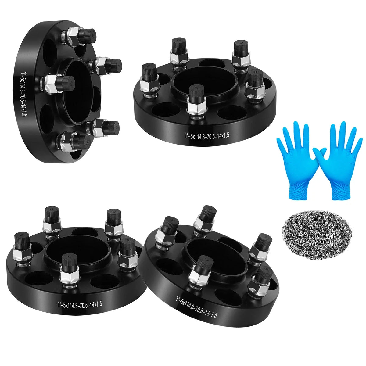 Set of 4 Hubcentric Wheel Spacers 1" for Ford Mustang (2015–2025)