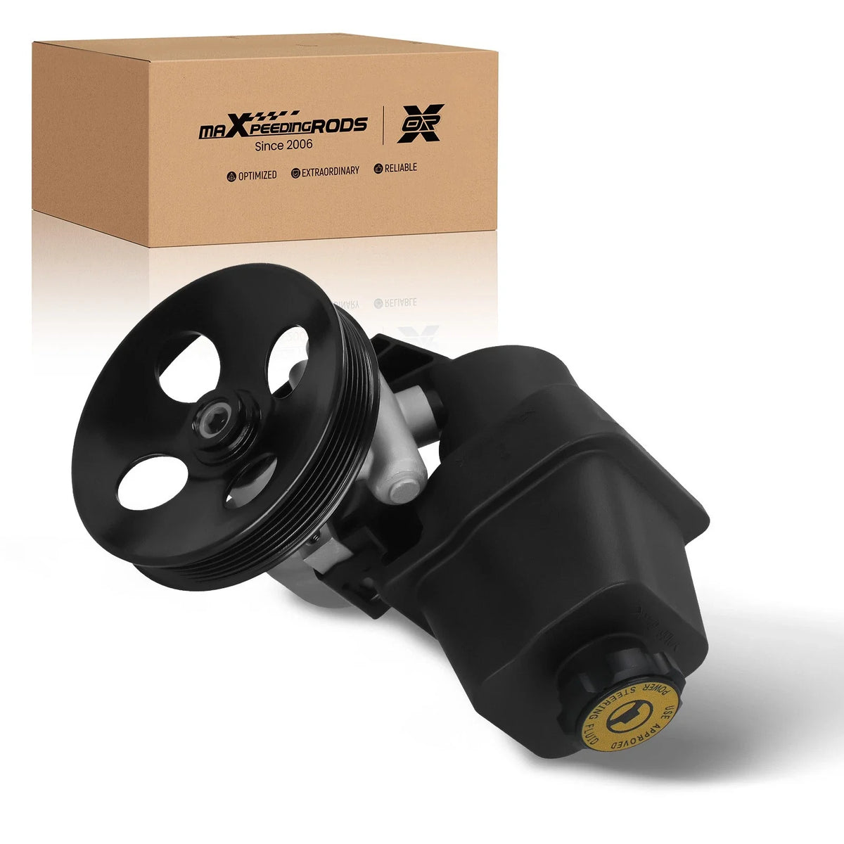 Power Steering Pump with Pulley & Reservoir for Buick Rainier GMC Envoy (2004–2009)