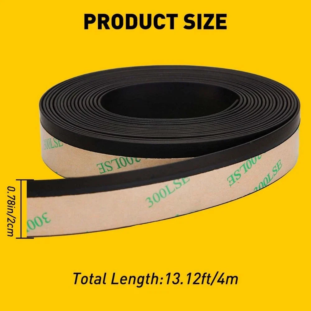 Set of 4 Rubber Weatherstrip Trim for Car Front Rear Window Edge