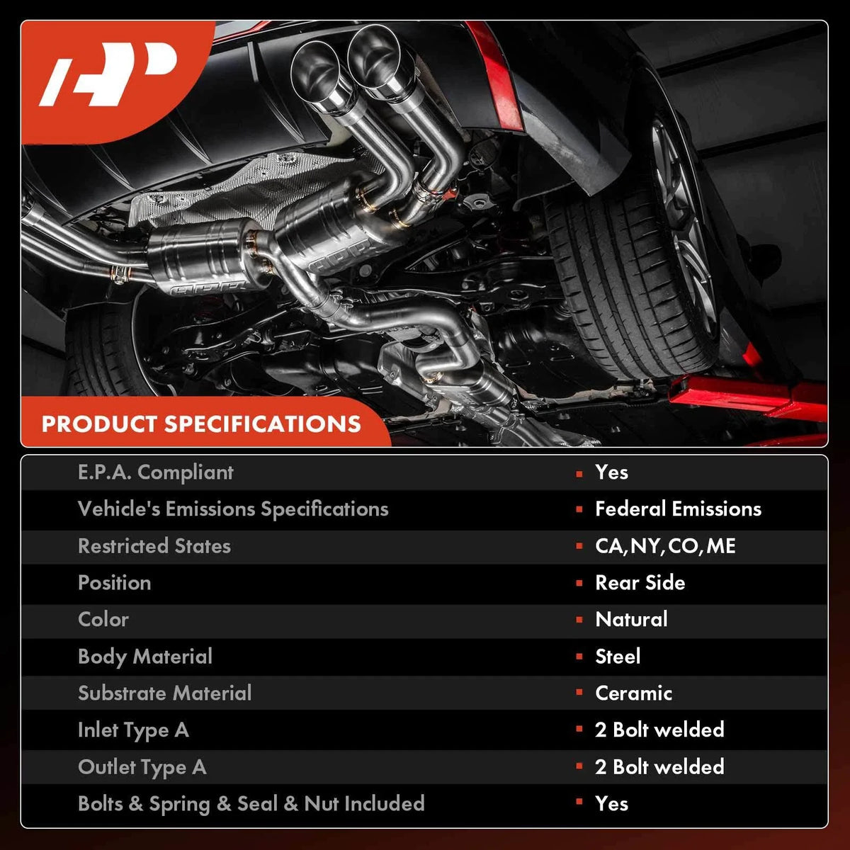 Catalytic Converter Rear for Nissan Juke (2011–2017)